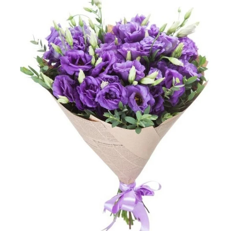 Mor Lisianthus Buketi